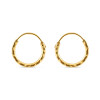 22ct Gold DC Hoop Earring for Ladies