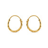 22ct Gold DC Hoop Earring for Ladies
