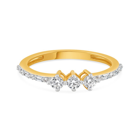 22ct Gold CZ Ring | Size L