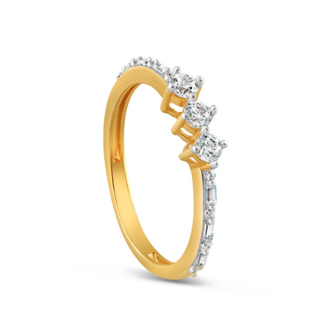 22ct Gold CZ Ring | Size L