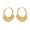 22ct Gold Hoop Earring with Beads