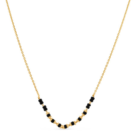 22ct Gold Single Line Chain Mangalsutra | 18 Inches