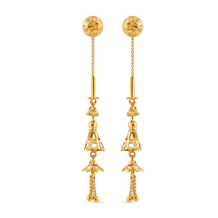 22ct Gold Sui Dhaga Earring