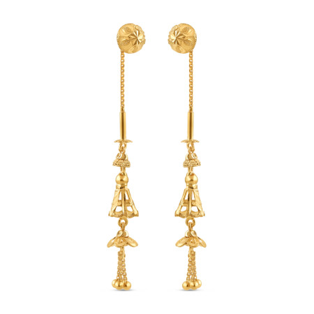 22ct Gold Sui Dhaga Earring