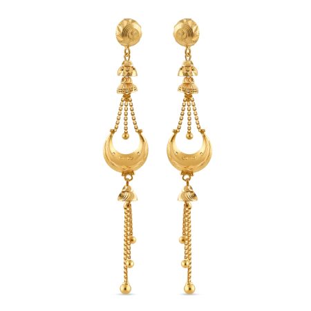22ct Gold Fancy Drop Earring