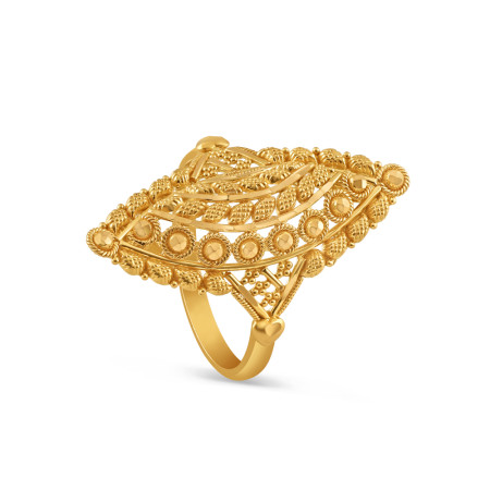 22ct Party Wear Gold Ring for Women | Size M