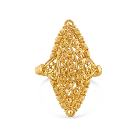 22ct Party Wear Gold Ring for Women | Size M
