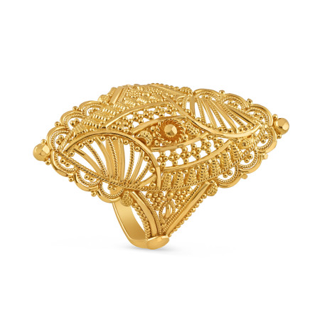 Traditional Gold Ring in 22ct | Size M