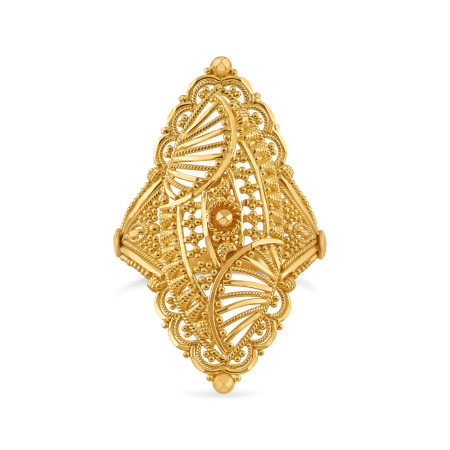 Traditional Gold Ring in 22ct | Size M