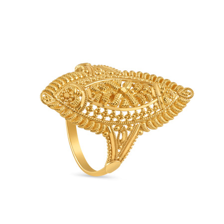 Yellow Gold Ring in 22ct | Size N