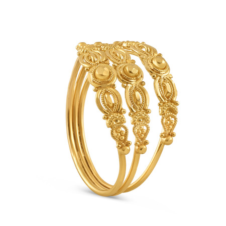 Yellow Gold Ring | Size N 1/2 | Jali Collection