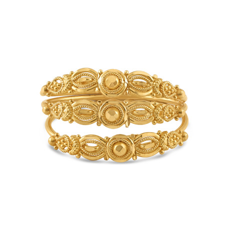 Yellow Gold Ring | Size N 1/2 | Jali Collection