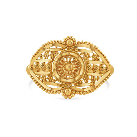 22kt Gold Ring for Ladies | Size P 1/2