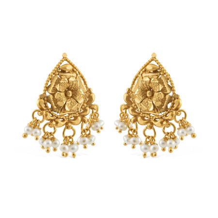 22ct Gold Stud Earring with Pearl
