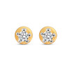 22ct Gold Studs with Single CZ Stone
