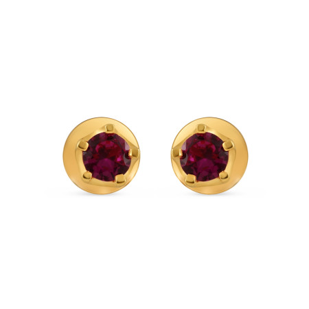 22ct Gold Stud Earring with CZ Stone