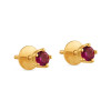 22ct Gold Stud Earring with CZ Stone