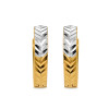 Gold Bali Earring | With Rhodium Finish