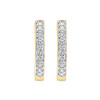 22ct Gold Hoop Earring | With CZ Stones