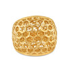 22ct Gold Jali Pattern Ring | Size K