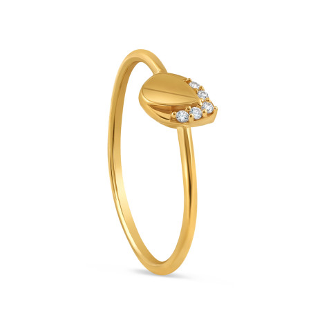 22ct Gold Fancy CZ Ring | Size N 1/2