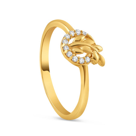 22ct Gold CZ Ring for Ladies | Size N 1/2