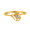 22ct Gold Heart Shaped CZ Ring | Size M