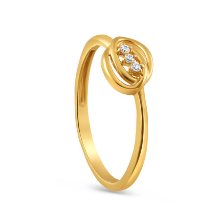 22ct Gold Fancy CZ Ring | Size N