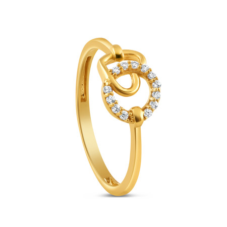 22ct Gold Heart Shaped Engagement Ring | Size M