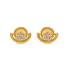 22ct Gold CZ Stud Earring for Ladies