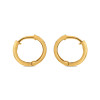 22ct Gold Hoop Earring with Rhodium Finish