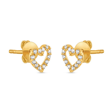 Gold Heart Earring
