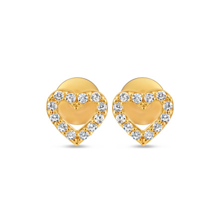 Gold Heart Earring