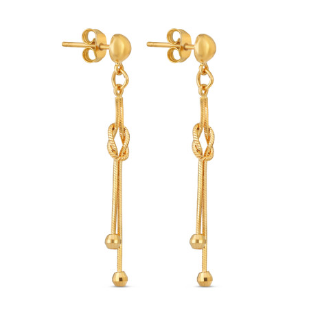 Gold Drop Earring in 22ct | 1.5 Inches