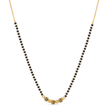 22ct Gold Mangalsutra with Gold Beads | 18 Inches