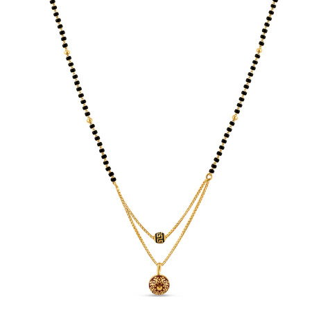 22ct Gold Fancy Mangalsutra for Women | 18 Inches