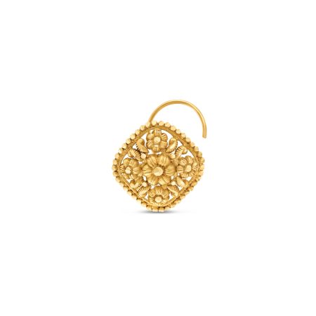 22ct Gold Bridal Nose Pin | Rosette Collection
