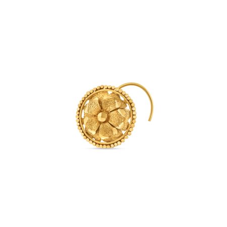 22ct Gold Rosette Nose Pin