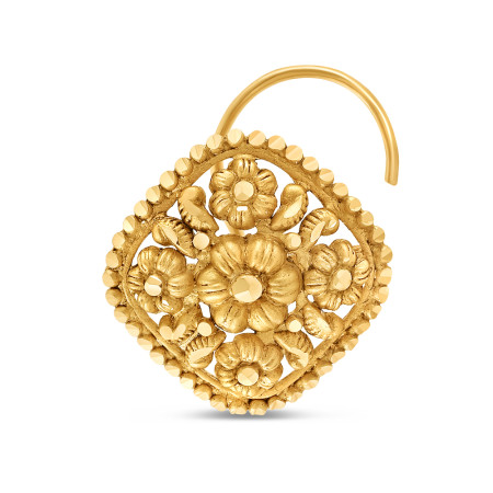 22ct Gold Bridal Nose Pin | Rosette Collection