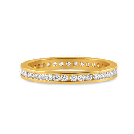 22ct Gold CZ Band