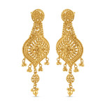22ct Gold Bridal Drop Earring | Jali Collection 22ct Gold Bridal Drop Earring | Jali Collection