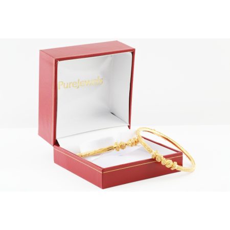 22ct Gold Bauble Bangle | Jali Collection | Size 2.6