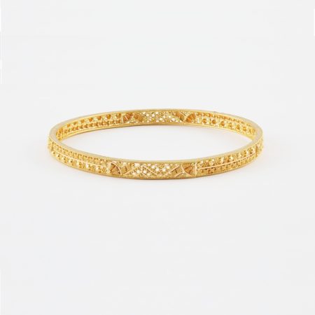 Bangle in 22ct Gold | Jali Collection | Size 2.5