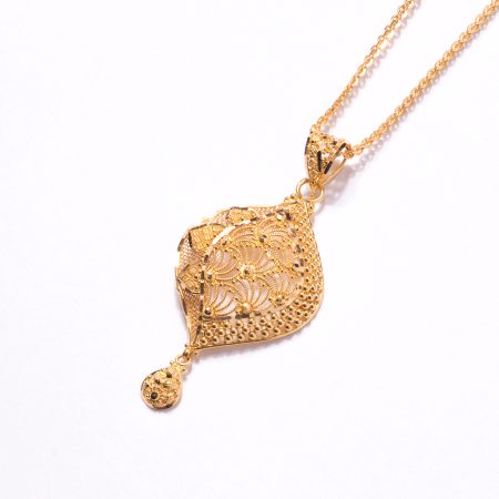22ct Gold Filigree Pendant | 2.25 Inches | 24.7mm | Jali Filigree Collection