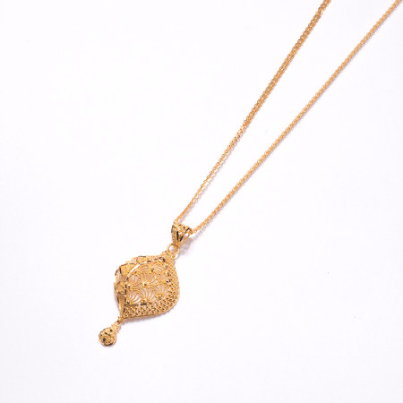 22ct Gold Filigree Pendant | 2.25 Inches | 24.7mm | Jali Filigree Collection
