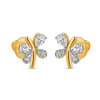 22ct Gold CZ Stone Butterfly Studs