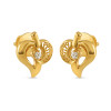 Single Stone Heart Stud Earring