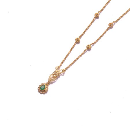 22ct Gold Pendant Necklace | 15 Inches