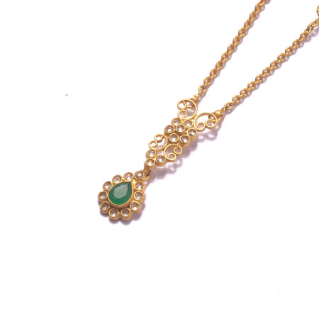 22ct Gold Pendant Necklace | 15 Inches