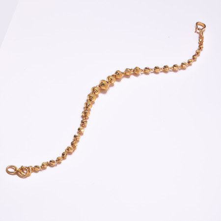 22ct Gold Beads Bracelet | 7 Inches